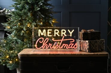 Neon Merry Christmas Sign 43cm