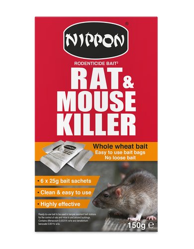 Nippon Rodenticide Whole Wheat Bait 150g