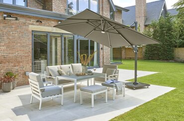 Norfolk Leisure Royce Ambassador Carbon 3m Square Cantilever Parasol (Base Not Included) - image 1