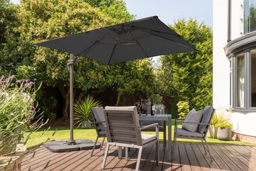 Norfolk Leisure Royce Junior Carbon 2.5m Square Cantilever Parasol (Base Not Included) - image 1