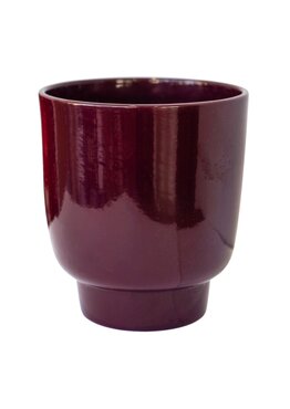 Orchid Plum Gloss Planter 13cm