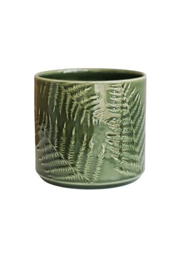 Orla Glazed Fern Green Planter 15.5cm
