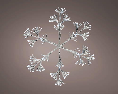 Outdoor Cool White Twinkling Snowflake Light (48cm) - image 1