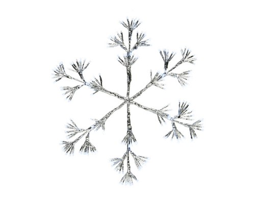 Outdoor Cool White Twinkling Snowflake Light (48cm) - image 2
