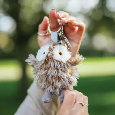 Owl Plush Keyring - image 2
