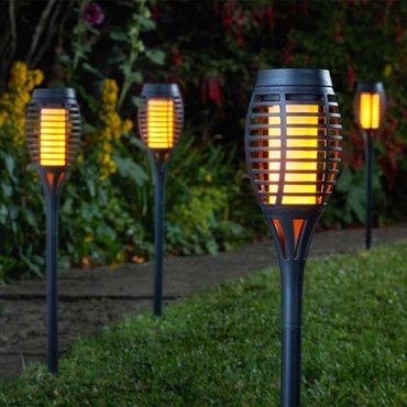 Party Flaming Torch 5pc Black - image 1