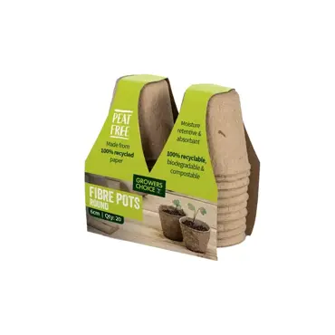 Peat Free 6cm Pots Round 20Pk UK - image 1