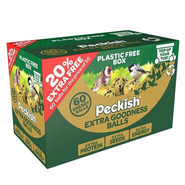 Peckish Extra Goodness Energy Balls 50 + 20% Box = 60balls