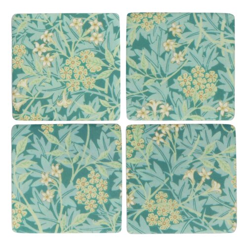 Period Forget-me-not Design Resin Coaster