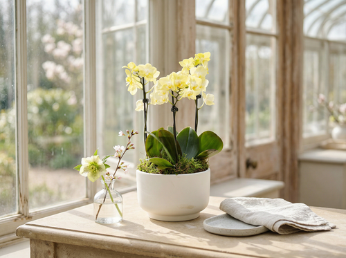 Phalaenopsis Single Stem Trio in Planter 21cm - image 3