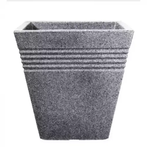 Piazza Planter SQ Alpine Grey 34cm