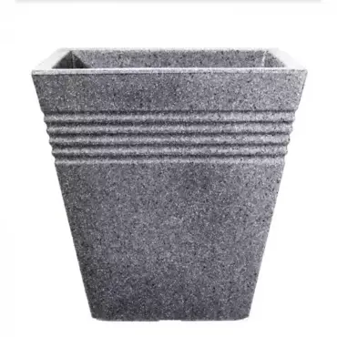 Piazza Planter SQ Alpine Grey 40cm