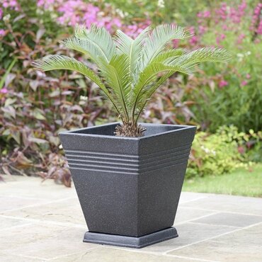 Piazza Planter Sq Granite 34cm - image 2