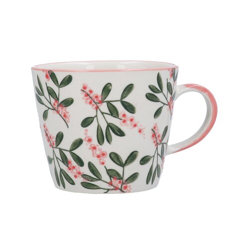Pink Wisteria Stoneware Mug
