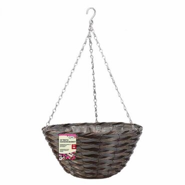 Pinto Faux Rattan Basket 14" - image 2