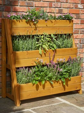 Planter Herb/Flower Tiered Large (sustainably sourced) - image 1