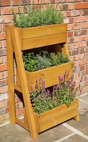 Planter Herb/Flower Tiered Small  (sustainably sourced) - image 1