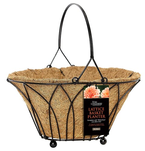 Planter Lattice Basket with Liner - image 1