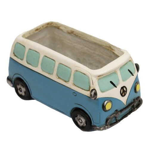 Planter Resin Campervan Blue - image 1