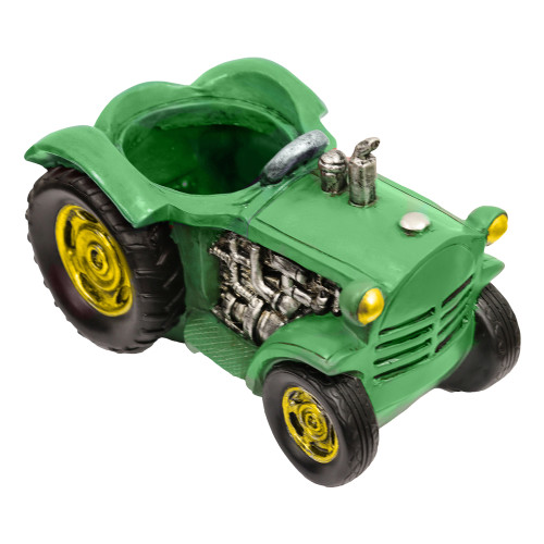 Planter Resin Tractor Green - image 1