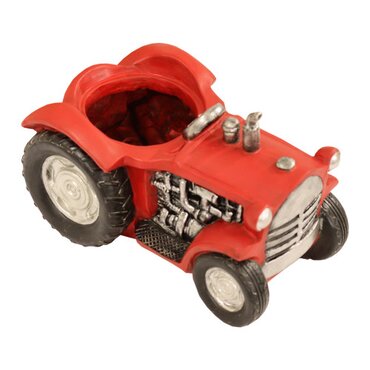 Planter Resin Tractor Red - image 1