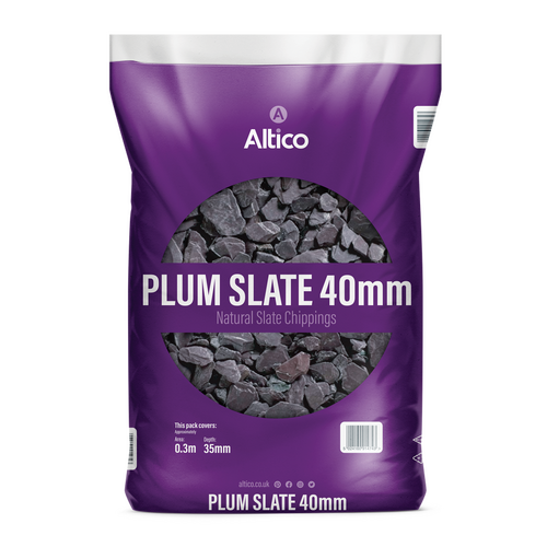 Plum Coloured Slate Chippings 20-40mm