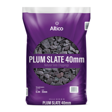 Plum Slate Chippings 40mm