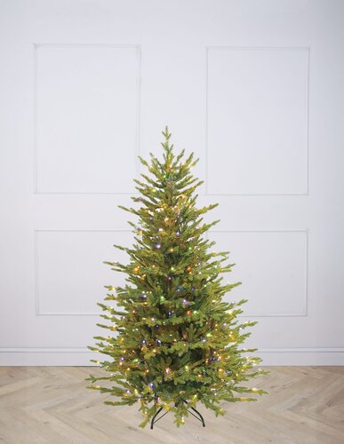 Pre-Lit Artificial Tree Vermont Spruce Tricolour - image 1