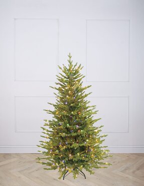 Pre-Lit Artificial Tree Vermont Spruce Tricolour - image 1