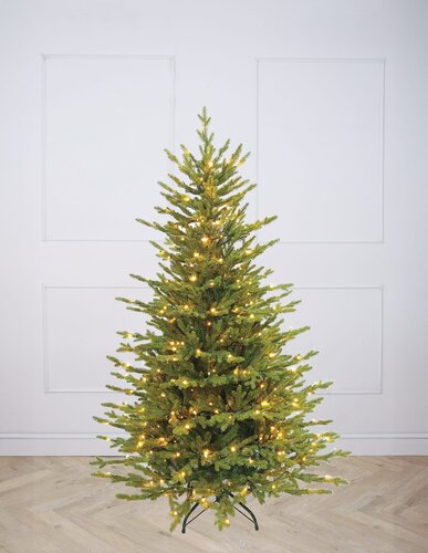 Pre-Lit Artificial Tree Vermont Spruce Tricolour (6.5ft 195cm) - image 2