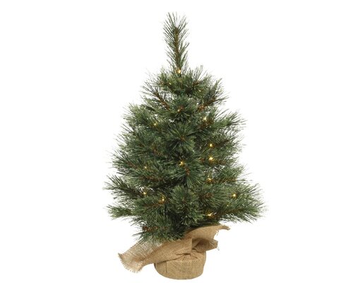 Cashmere Pre-Lit Mini Artificial Christmas Tree (60cm) - image 1