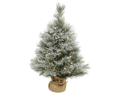 Cashmere Frosted Pre-Lit Mini Artificial Christmas Tree (60cm) - image 1