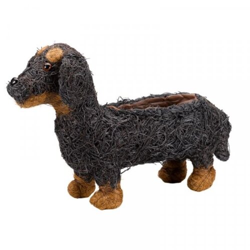 Rattan Planter Sausage Dog - image 2