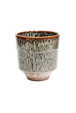 Reactive Glaze Mocha Orchid Planter 13cm