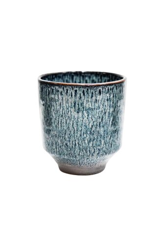 Reactive Glaze Navy Orchid Planter 13cm