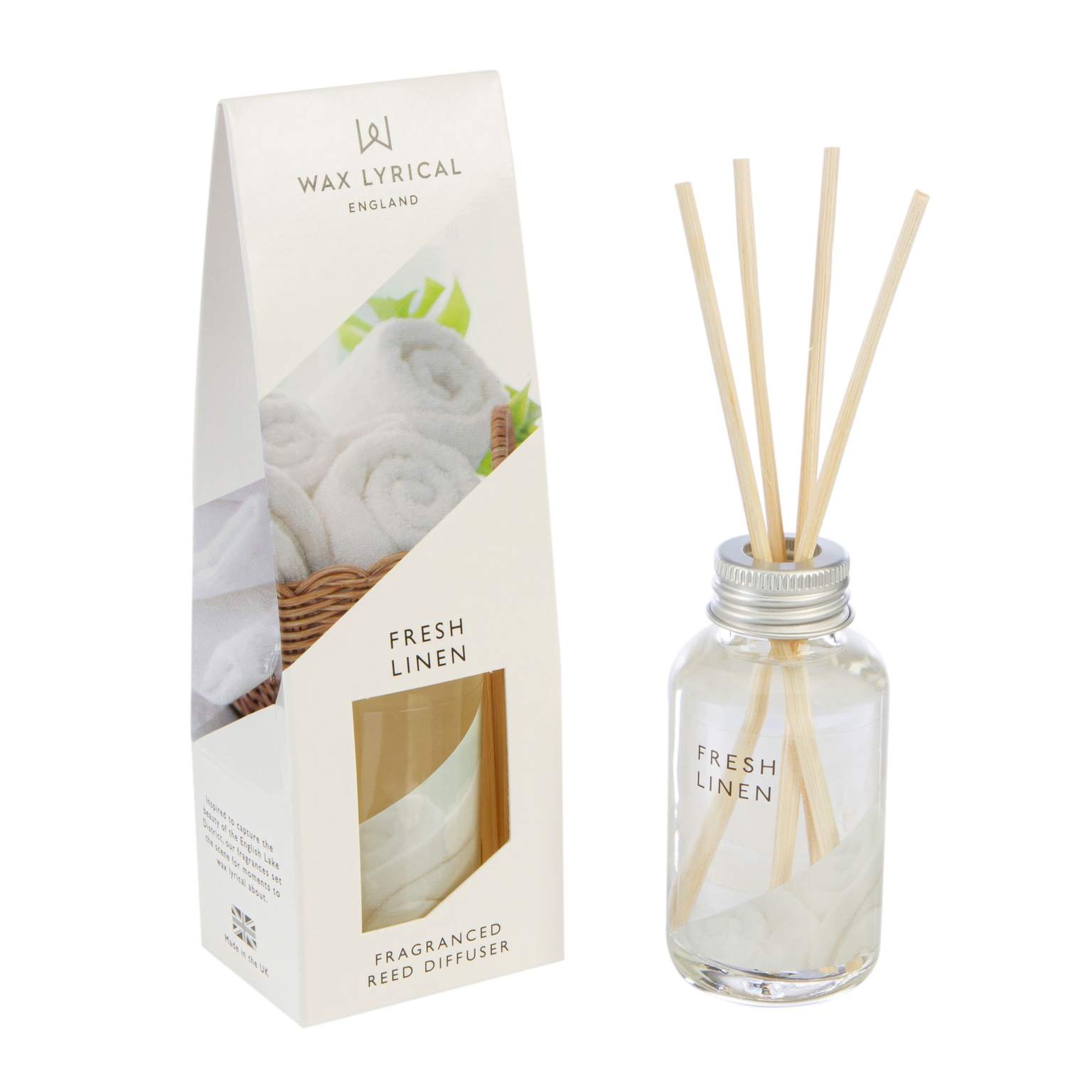 Reed Diffuser 40ml Fresh Linen - Stewarts Garden Centre