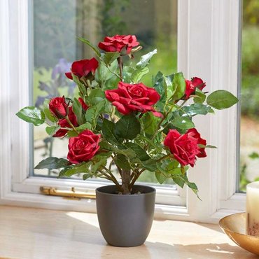 Faux Regent's Rose Ruby Red 40cm - image 1