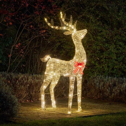 Reindeer Glitter Twist Gold 140cm - image 1