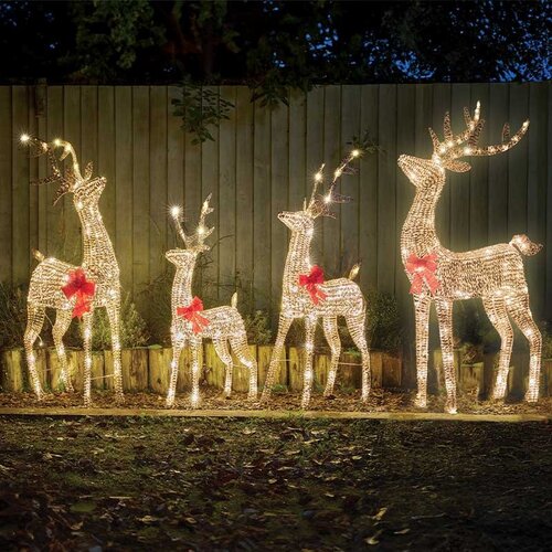 Reindeer Glitter Twist Gold 140cm - image 2