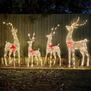 Reindeer Glitter Twist Gold 140cm - image 2