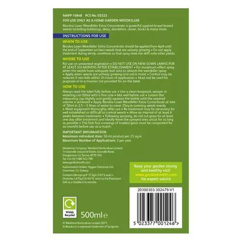 Resolva Lawn Weedkiller Cons E - image 3