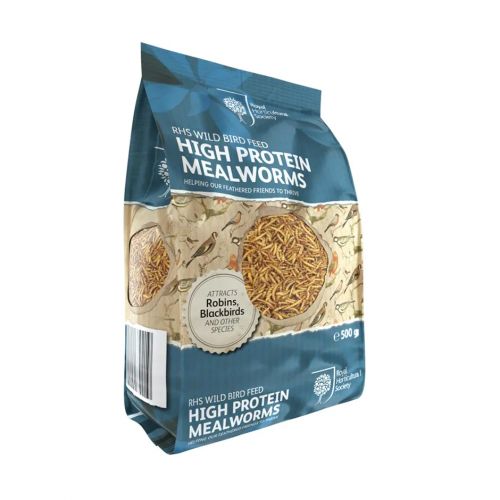 buy  RHS High protein mealworms 500g
