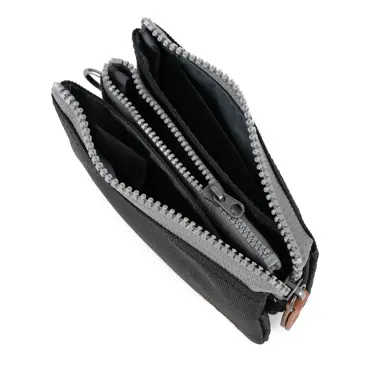 ROKA Carnaby Small Recycled Canvas Wallet (Ash) - image 4