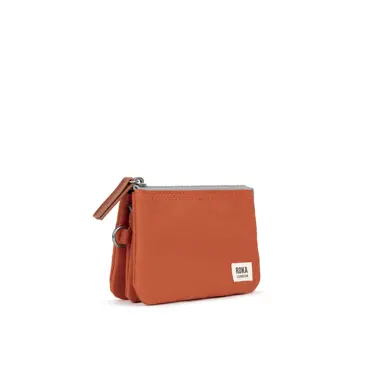 ROKA Carnaby Small Recycled Canvas Wallet (Pumpkin) - image 2