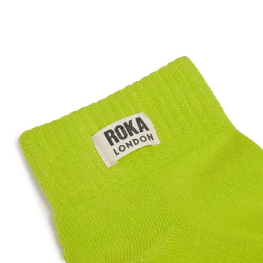 ROKA Wembley Ankle Socks Womens (Lime) - image 2