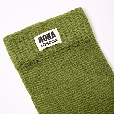 ROKA Wimbledon Crew Socks Men (Avocado) - image 2