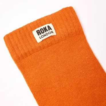 ROKA Wimbledon Crew Socks Men (Orange) - image 2
