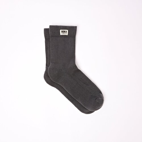 ROKA Wimbledon Crew Socks Mens (Faded Black)