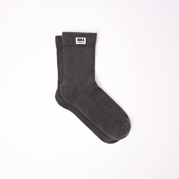 ROKA Wimbledon Crew Socks Mens (Faded Black)