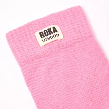 ROKA Wimbledon Crew Socks Women (Pink Carnation) - image 2